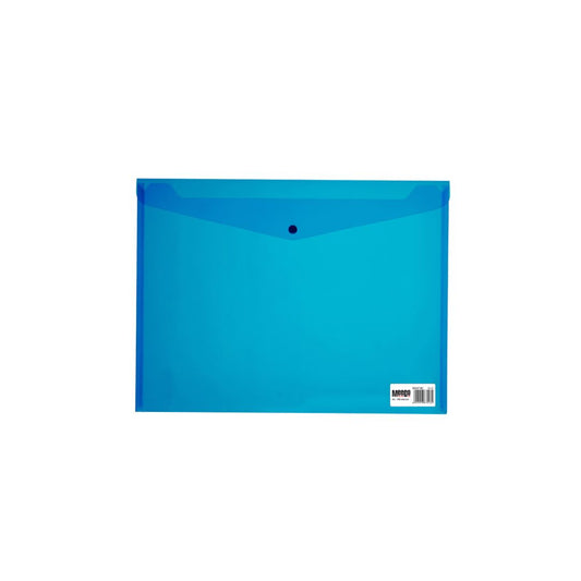 MEECO Folder A3 PVC Carry Folder with Stud 180 Micron 5 Pack