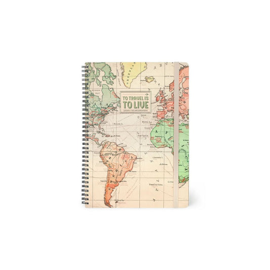 LEGAMI A4 Spiral Notebook Lined Travel