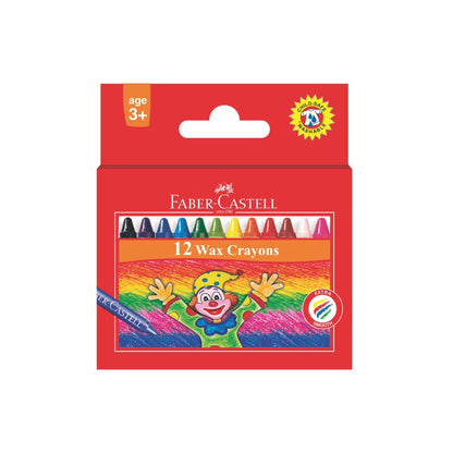 FABER CASTELL Slim Wax Crayons (12's)