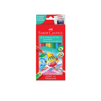 FABER CASTELL Aquarelle Colour Pencils (12's)