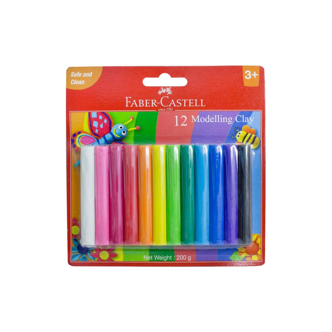 FABER CASTELL Modelling Clay 200GMS (12's)