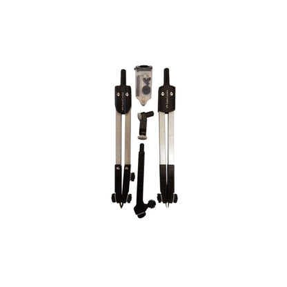 FABER CASTELL Compass 5 Piece Set With Lead Insert, Div & Pen Point