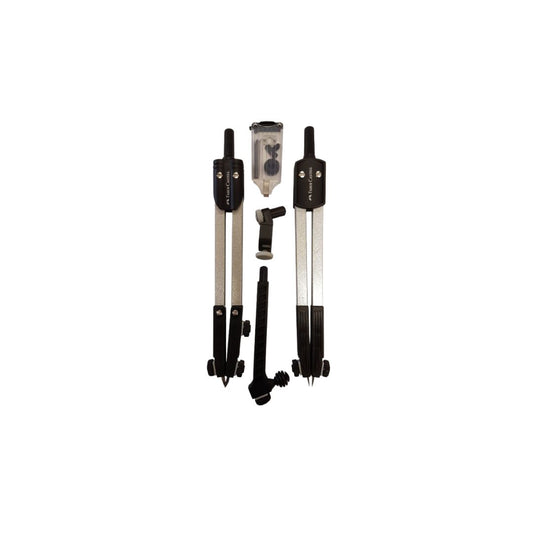 FABER CASTELL Compass 5 Piece Set With Lead Insert, Div & Pen Point