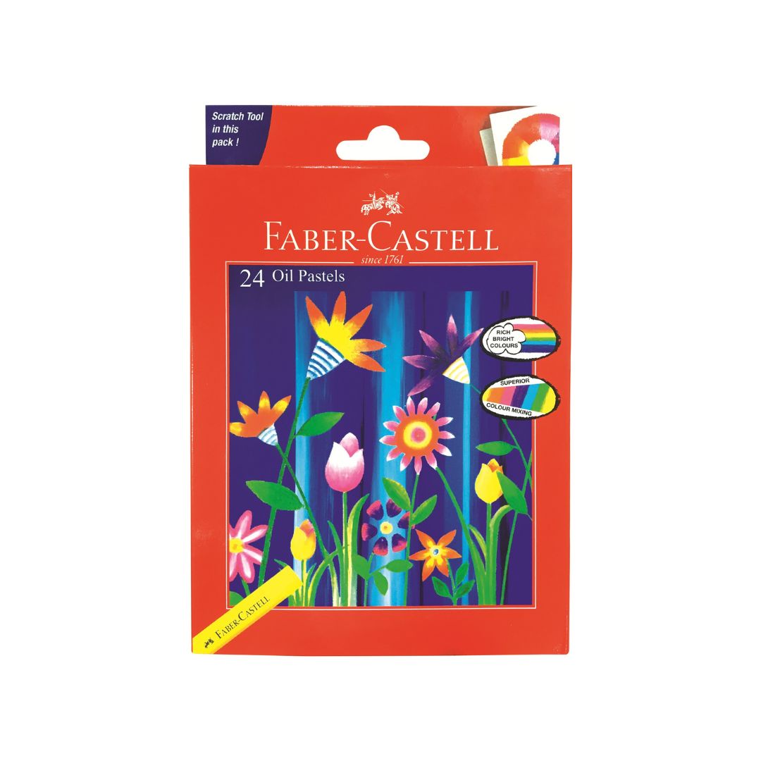 FABER CASTELL Oil Pastels - 24 Per Box