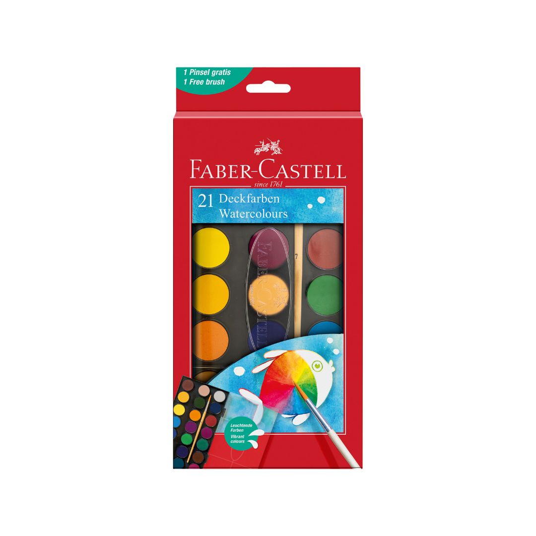 FABER CASTELL Student Water Colours  (24 Tabs)
