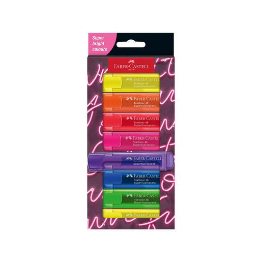 FABER CASTELL TI Highlighters - Neon (Wallet of 8)