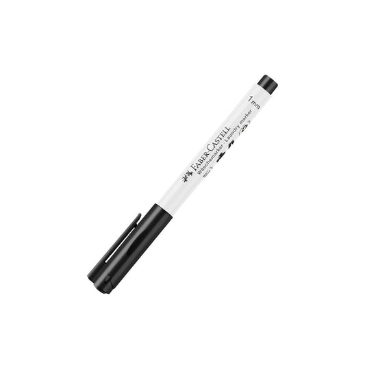 FABER CASTELL Laundry Marker - 1mm Round Tip (Black)(10 Pack)