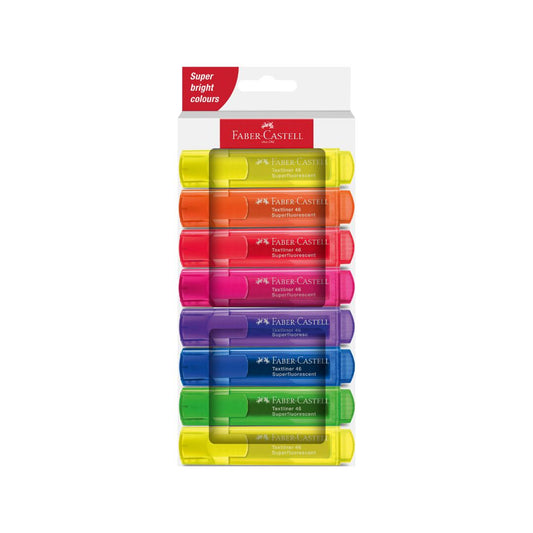 FABER CASTELL Textliners 46 - Super Fluorescent Set of 8