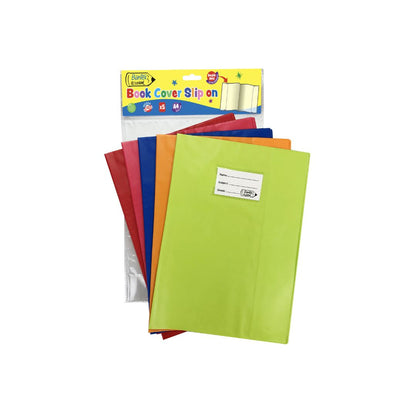 BANTEX @School (PVC) Heavy Duty Slip-On A4 Book Cover - 5 Pack