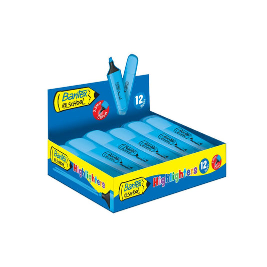 BANTEX @School Highlighters - 12 Pack
