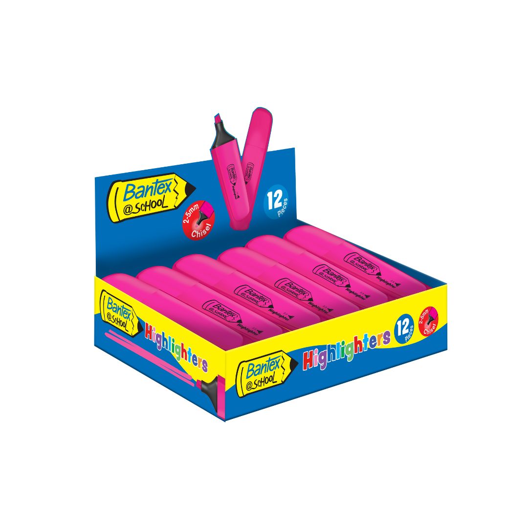 BANTEX @School Highlighters - 12 Pack