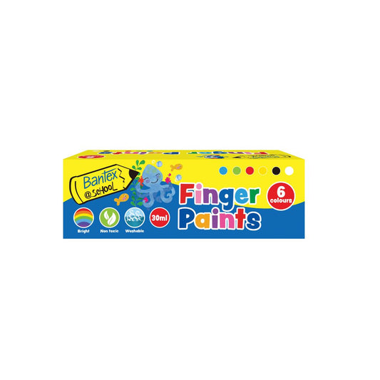 BANTEX @School Finger Paints - 30ml - 6 Colours