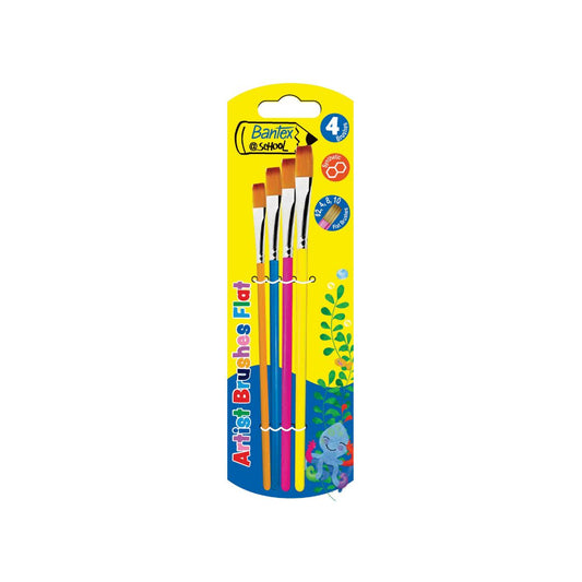 BANTEX @School Children's Flat Brush Set - 4 Brushes