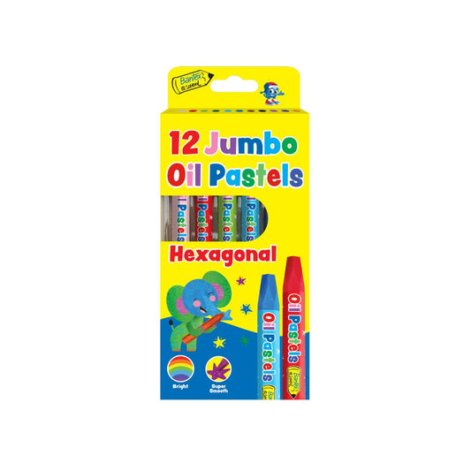 BANTEX @School Oil Pastels - Hexagonal - 12 Per Box