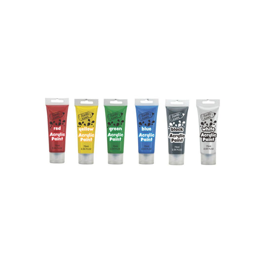 BANTEX @School Acrylic Paint - 75ml - Set Of 6 Colours
