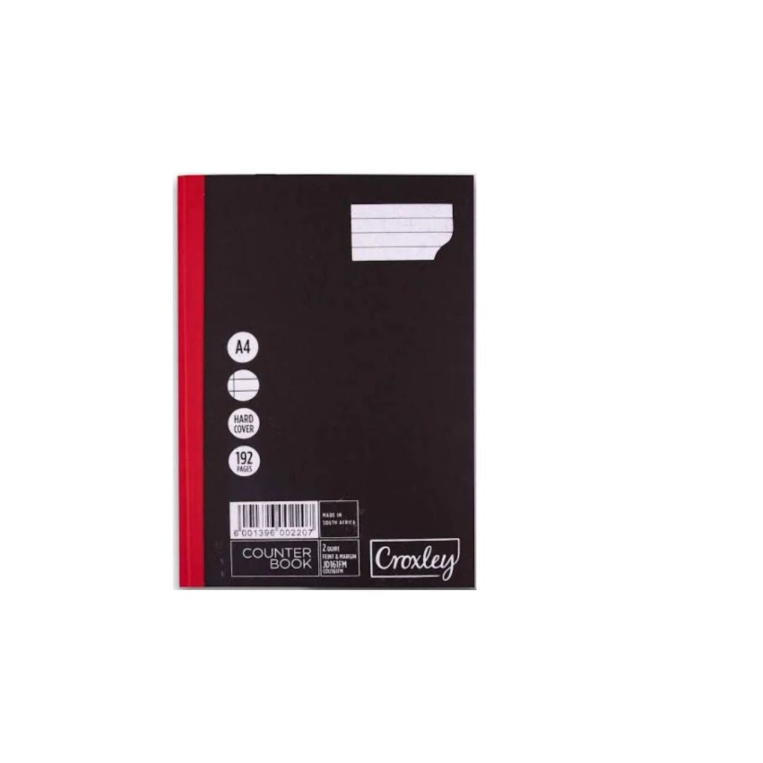 CROXLEY A4 Hard Cover 192 pg 2 Quire Feint & Margin