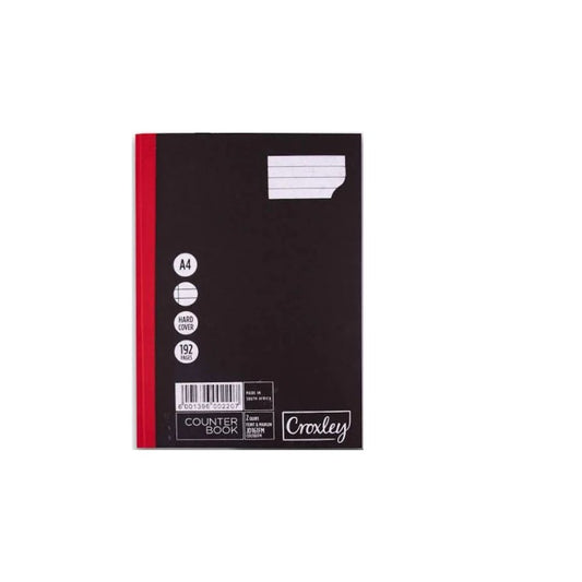 CROXLEY A4 Hard Cover 192 pg 2 Quire Feint & Margin