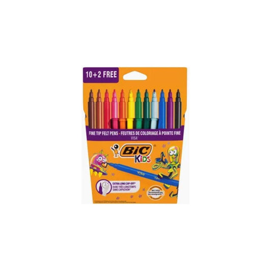 BIC Visa Felt Pens Assorted  Wallet of 10+ 2