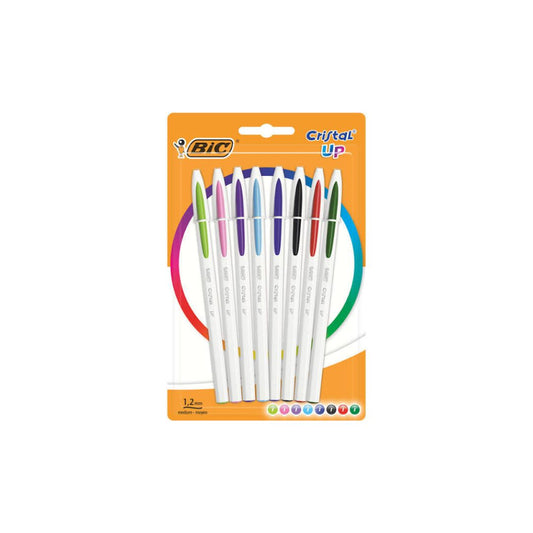 BIC Cristal Up Broad 1.2mm Classic And Pastel - Blister 8