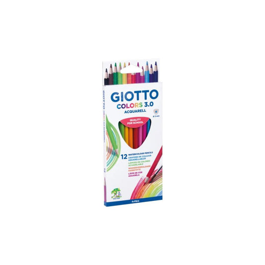 GIOTTO COLORS 3.0  ACQUARELL Coloured Pencils 12's
