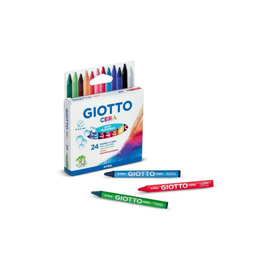 GIOTTO CERA  Wax Crayons 24'S