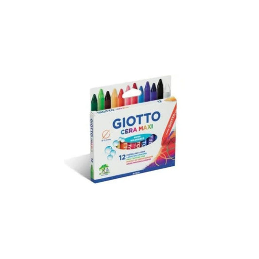 GIOTTO CERA  MAXI Wax Crayons 12'S