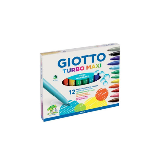 GIOTTO TURBO MAXI Fibre Tip Khoki Pens 12'S