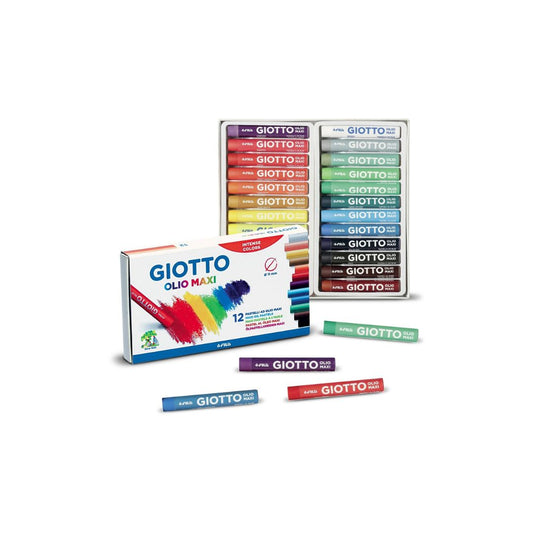 GIOTTO OLIO MAXI Oil Pastels 12'S