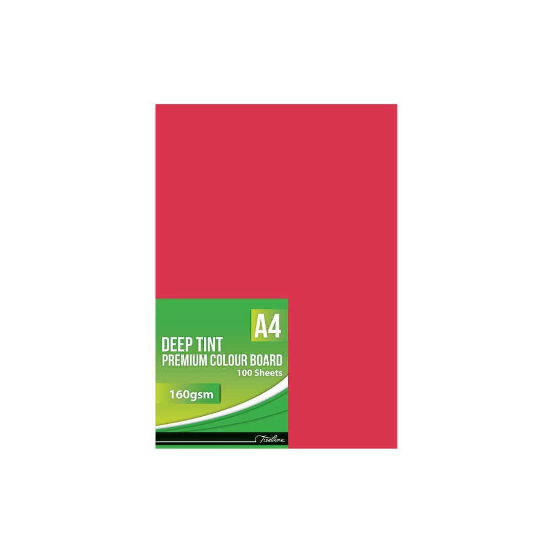 TREELINE A4 Project Board Paper Deep Tint 160gsm  100's