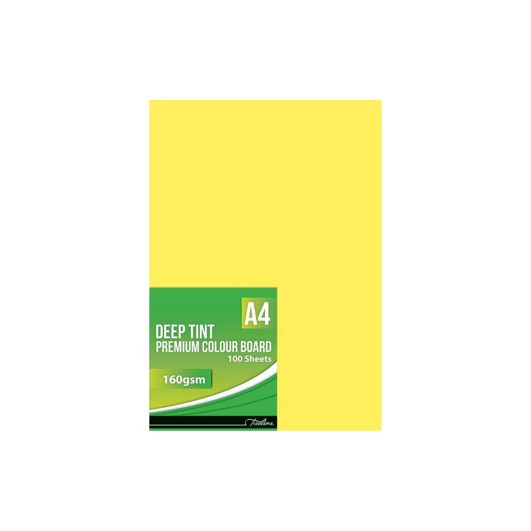 TREELINE A4 Project Board Paper Deep Tint 160gsm  100's