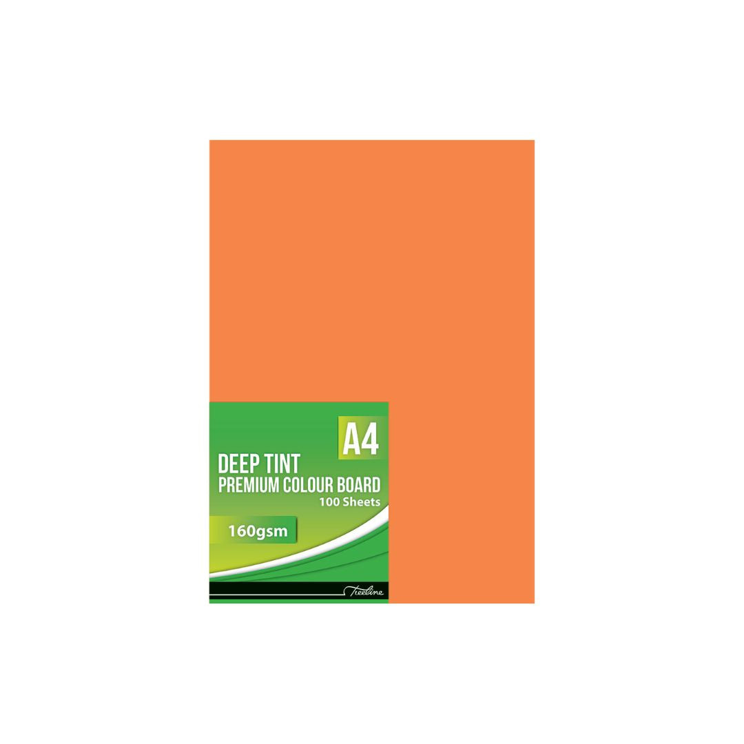 TREELINE A4 Project Board Paper Deep Tint 160gsm  100's