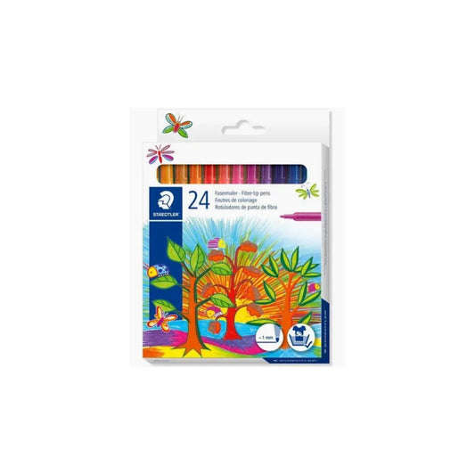 STAEDTLER Noris Club Fibre Tip Khoki Pens 24's