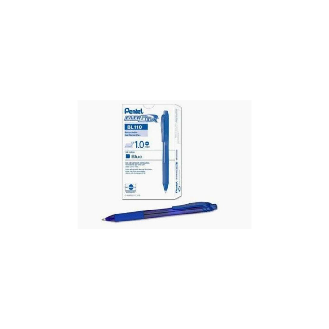 PENTEL BL110 Energel-X 1.0mm Metal Tip Roller Retractable Ball Pen 12's