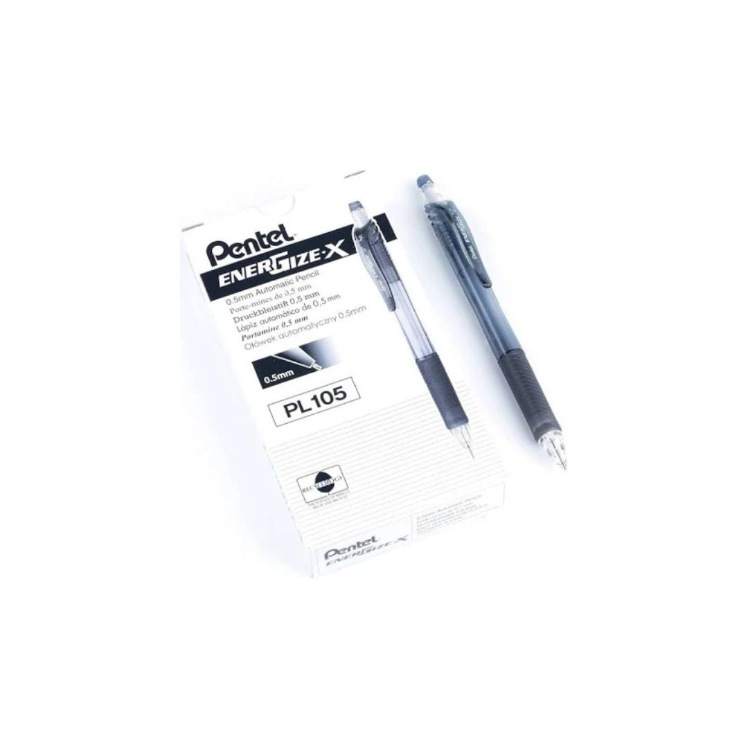 PENTEL Pencil Clutch PL105 Energize-X 0.5mm Assorted 12 Pack