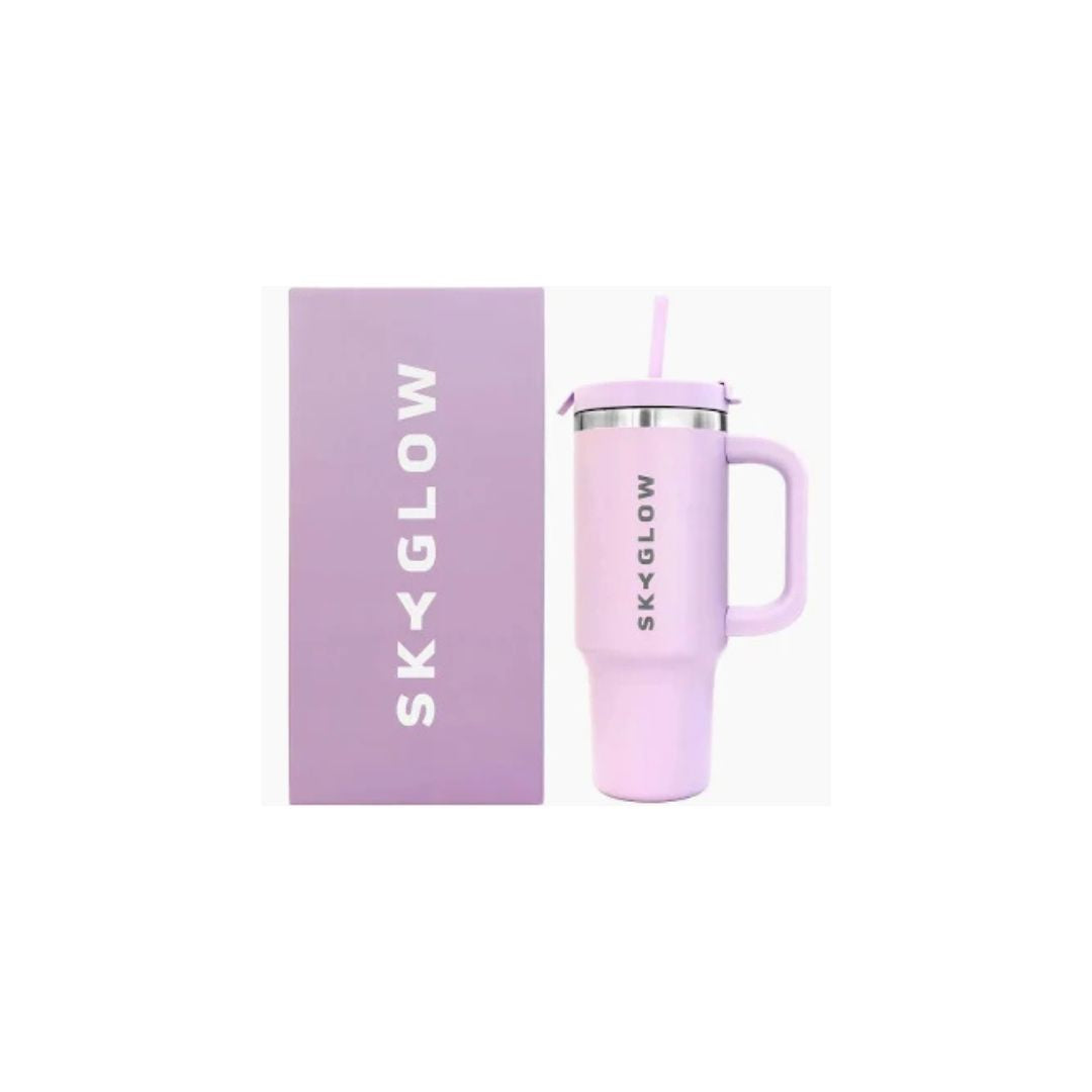 SKYGLOW 880ml Tumbler with Straw - Leakproof