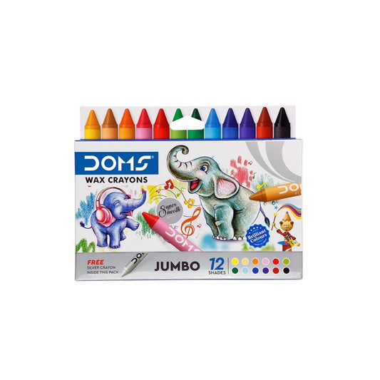 DOMS WAX Crayon JUMBO 12 Piece