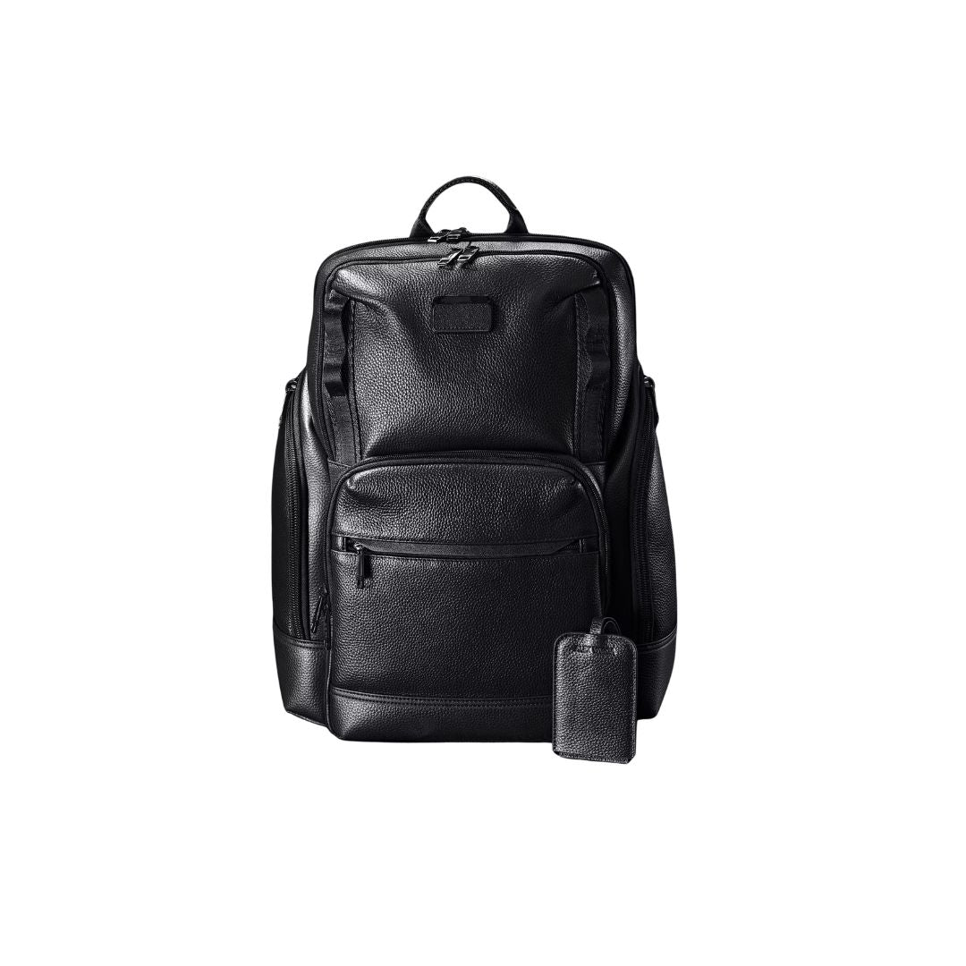 ALEX VARGA Portofino Leather Laptop Backpack