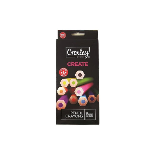 CROXLEY Crayons Pencil 12's Full Length