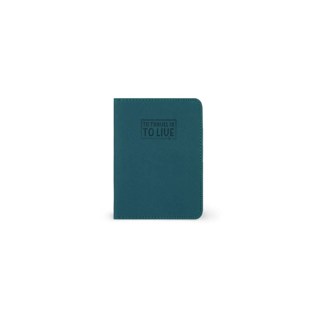 LEGAMI Passport Holder Petrol Blue