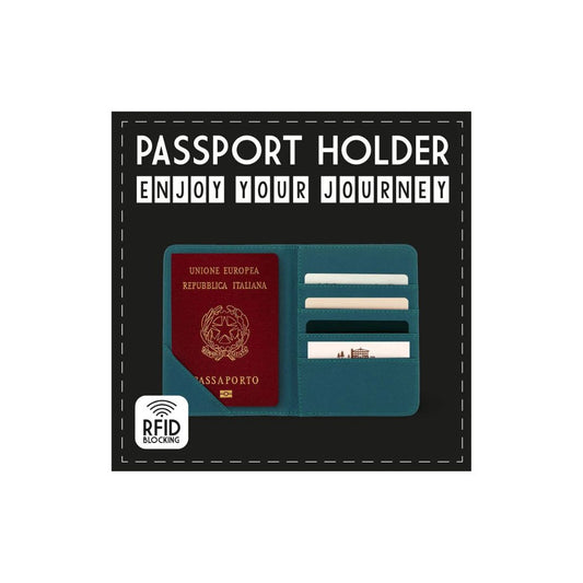 LEGAMI Passport Holder Petrol Blue