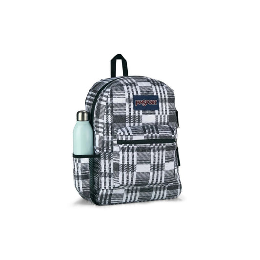 JANSPORT Cross Town Backpack Printed Glitch Plaid