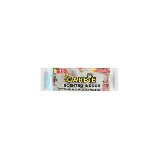 Garbie Scented White Swing Bin Liner With Drawstring - 15 Bags 600x750mm
