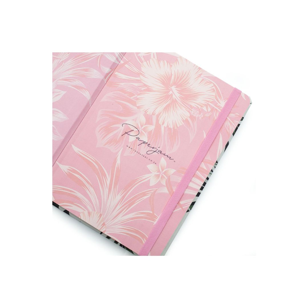 THE PAPERY A5 Floral Hibiscus Hard Cover Journal 160 Pages
