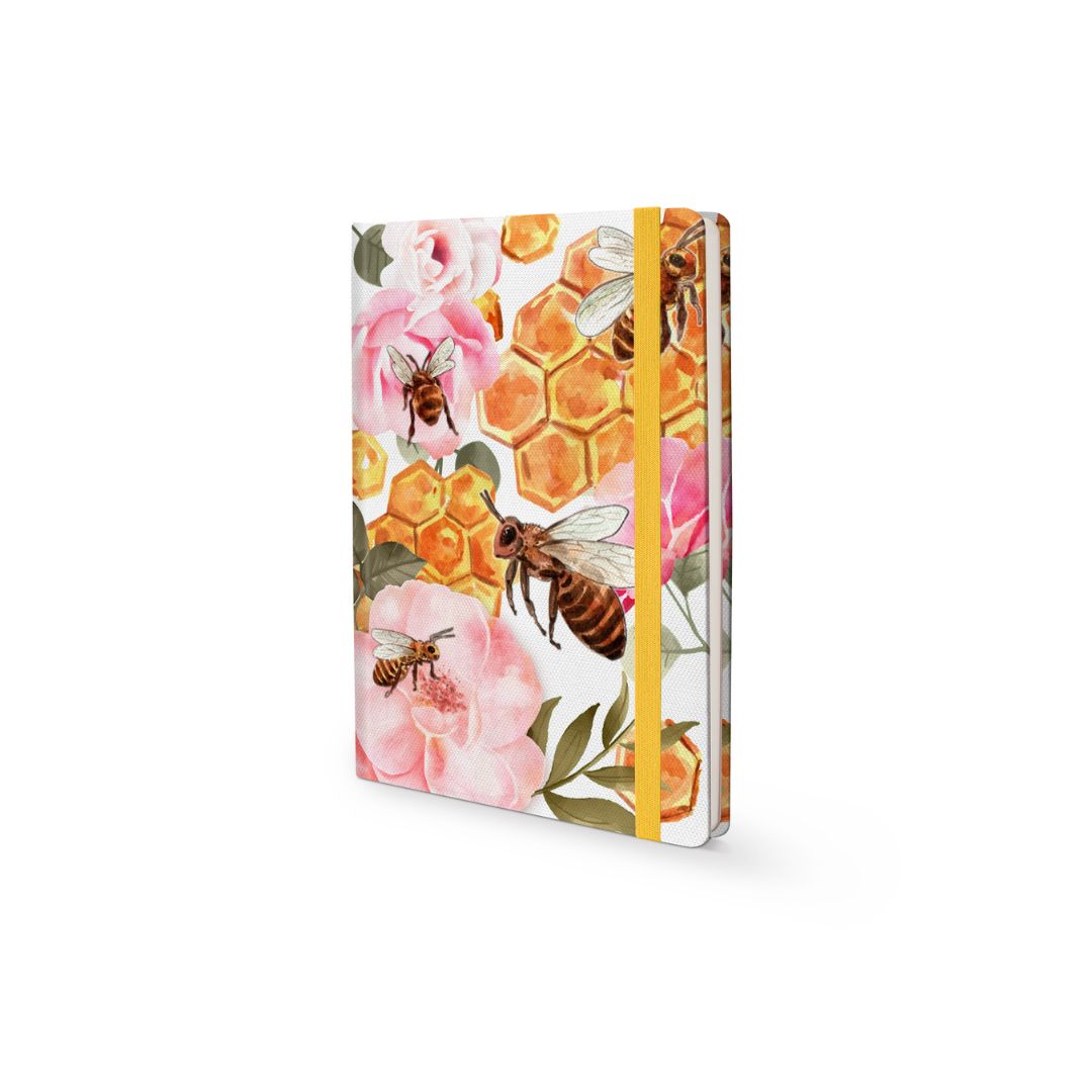 THE PAPERY A5 Buzzing Bees Hard Cover Journal 160 Pages