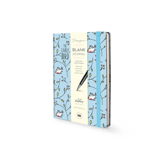 THE PAPERY A5 Retro Early Bird Hard Cover Journal 160 Pages