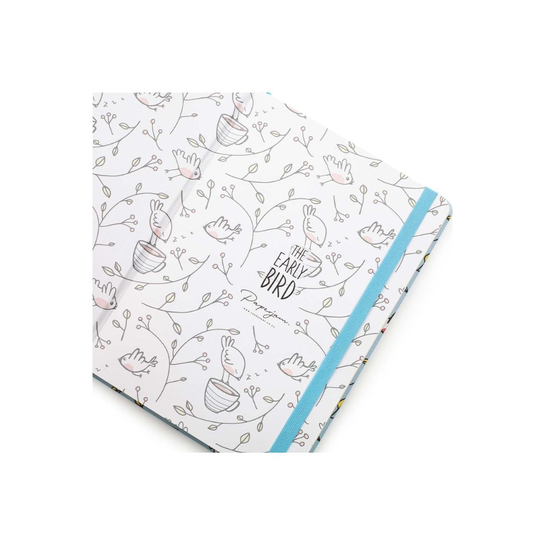 THE PAPERY A5 Retro Early Bird Hard Cover Journal 160 Pages