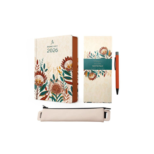 THE PAPERY A5 Designer Bundle Hardcover MOM Diary 2026