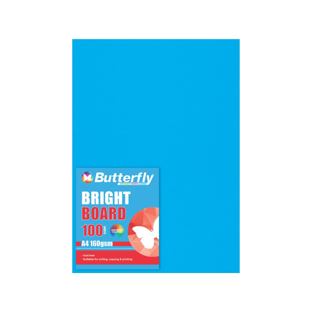 BUTTERFLY BOARD - A4 160gsm Bright Colours - PACK OF 100