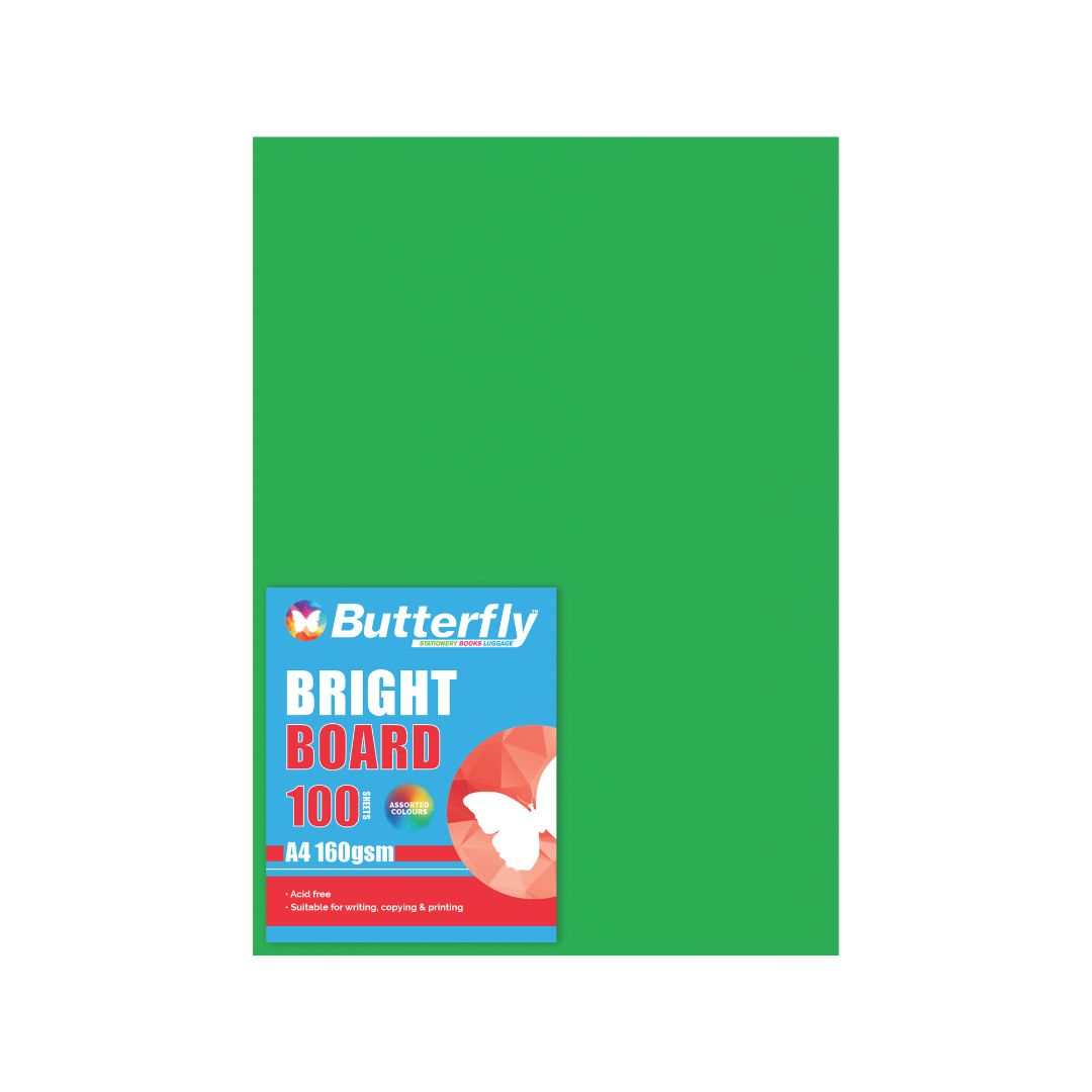 BUTTERFLY BOARD - A4 160gsm Bright Colours - PACK OF 100