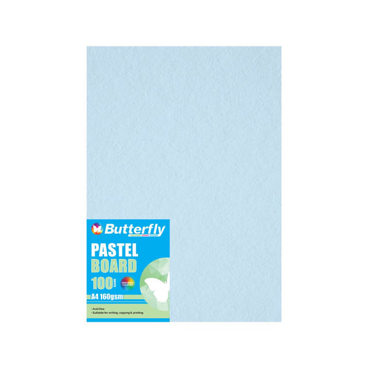BUTTERFLY BOARD - A4 160gsm Pastel Colours - PACK OF 100